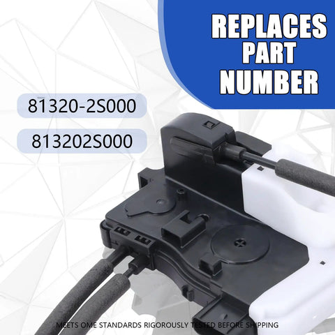 Front Right Door Lock Actuator Passenger Side Door Latch Assembly Replaces 81320 2S000 Fits 2010 To 2017 Hyundai Tucson close-up view.
