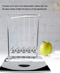 Five Pendulum Newton Cradle Desktop Ornament With 18cm Steel Balls for home office and classroom, showing kinetic energy transfer.