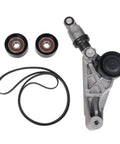 Drive Belt Kit With Belt Tensioner And Idler Pulleys For Jeep Wrangler 2012 To 2018 3.6L V6 JK Models Replacement 4627038AA