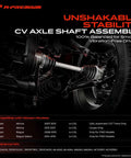 Nissan Altima Front CV Axle Shaft Assembly Set Of Two For 2007 2013 2.5L Automatic CVT Transaxle Rogue 2008 2013 FWD installed view