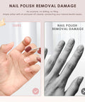 Semi Cured Gel Nail Strips Real Gel Nail Polish UV Wraps For Brittle Nails shown with easy peel off removal comparison