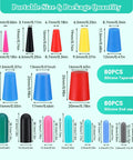 Pro 186 Piece Powder Coating Plug And Tape Kit With Silicone Rubber Tapered Caps In 8 Sizes For masking holes and threads