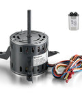 Heavy Duty 1/2 Hp 4 Speed Blower Fan Motor Compatible With Goodman Furnace Replacement 0131F00042 close-up view with wiring.