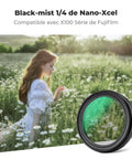 Black Mist Diffusion One Quarter Filter For Fujifilm X100 Series compatible with lens, softening highlights in field.