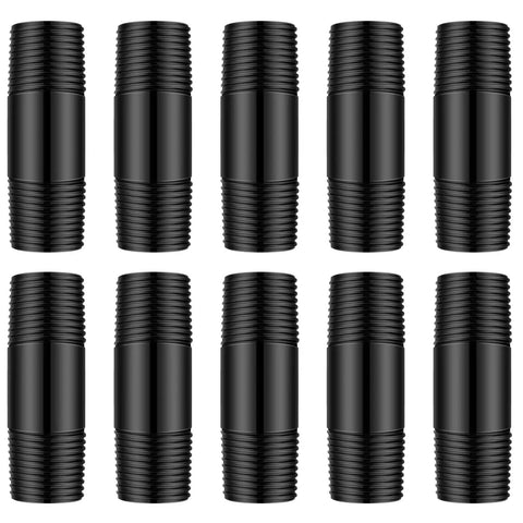 Five Pack Sprinkler Riser Extensions One Half Inch Male Pipe Thread Two Inch Length Easy Install PVC Double Male Connector