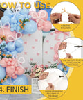 Pro Grade Balloon Arch Kit With Heavy Duty Clips And All In One Accessories For Backdrops And Parties, Easy Setup For DIY Photoshoots