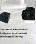 4 Pack Beefy Heavy Duty Rubber Anti Vibration Pads 50x50x40 Mm 2x2x1.6 Inches For Washing Machines Dryers Refrigerators AC Units Treadmills Furniture Legs And Industrial Machinery Home Office Gym Use, black grid texture