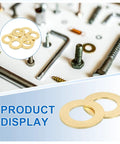 Dead Nuts Tight Brass Flat Washers 8 Pack 18Mm Hex Bolt Hardware Kit For Automotive And Home Garage Projects Built Tough As Nails.