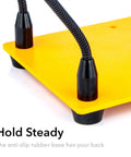 Close-up of the anti-slip base of the Four Arm Gooseneck Helping Hands Soldering Stand With Steel Weighted Non Slip Base For PCB Work Jewelry Making Hobby Crafts Assembly And Repairs The Must Have Third Hand Tool For Secure Soldering.
