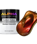 Premium Colorshift Basecoat Paint Gallon Medium Effect Ready To Spray Formula With Slow Reducer For Auto Body And Hot Rods Building A Dope Fresh Custom Finish On Any Ride displayed with sample color chip.