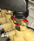 Automatic Water Pressure Sensing Switch For Car Washers, Easy Install Start Stop Sensor, Compatible With 280 And 380 Models, brass fitting close-up