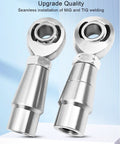 Half Inch Rod End Kit With Panhard Joints Left And Right Hand 20 TPI Thread Chromoly Linkage Joint Heat Treated For Maximum Strength Fits One Inch Tube OD 0.065 Inch Wall Five Inch ID Includes Tube Adapter And Locknut, pair