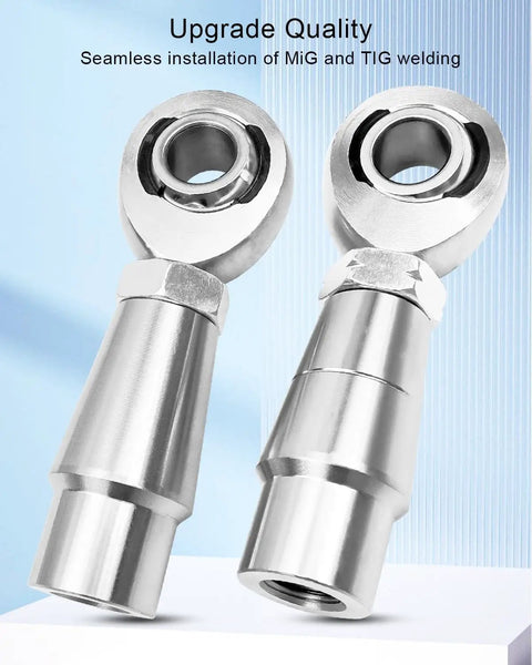 Half Inch Rod End Kit With Panhard Joints Left And Right Hand 20 TPI Thread Chromoly Linkage Joint Heat Treated For Maximum Strength Fits One Inch Tube OD 0.065 Inch Wall Five Inch ID Includes Tube Adapter And Locknut, pair