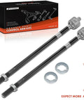 Front Inner Tie Rod Ends For Dodge Sprinter 2500 2003-2006 And Sprinter 3500 2003-2006, Left And Right Pair, Replacement Steering Tie Rods For Freightliner Sprinter 2500 2002-2006 And 3500 2002-2006. black metal rods with bushings