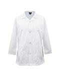 Unisex Kids Lab Coat Costume With Soft Touch White Fabric, Realistic 3-Pocket Design, Size 12/14 front view