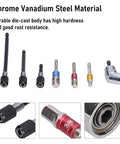 Grab This Awesome 7-Piece Socket Adapter Kit With Colorful Hex Shank Extensions For Easy Drilling And Screwdriver Work That Fits 1/2 Inch 3/8 And 1/4 Sizes Perfectly For Pro Tools Or Weekend DIY Projects Anytime. Chrome vanadium steel socket adapter set with 1/2, 3/8 and 1/4 drive sizes