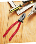 Running Pliers For Glass Cutting With Curved Jaw Grozing Tool For Stained Glass Mosaic Fusion Projects, red-handled pliers on wood