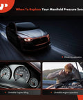 Manifold pressure sensor replacement indicators: weak acceleration, unstable engine idling, and operation symptoms.