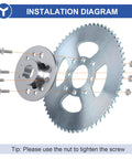 Go Kart Sprocket Hub With One Inch Bore And Quarter Inch Keyway Hardware Kit For Fits 40 41 420 Chain Beefy Rear Drive Sprocket