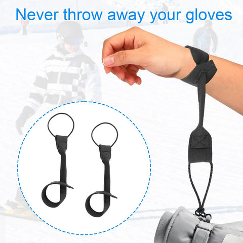 Adjustable Ski Glove Leash For Winter Sports Must Have Wrist Straps Keeping Your Gloves Secure While Skiing Snowboarding