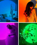 Sunset Lamp Projection With Remote And Phone App Control RGB Color Changing LED Night Light casting colorful ambient glow