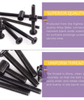 120 Piece Crib Hardware Screws Set With M6 Hex Socket Head Cap Screws And Barrel Nuts Including Allen Wrench Rock Solid Durable Nickel Plated Bed Fasteners For Furniture Cots And Cribs 40mm 50mm 60mm 70mm 80mm Long 15mm 20mm 25mm 30mm 35mm Kit showing superior quality and uniform thread.