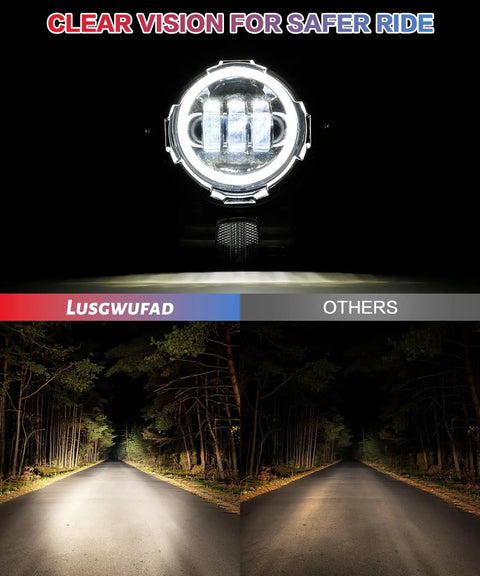 LED Ebike Headlight With White Halo For Super73 S2 SE S2 Laguna And Brooklyn R SE 2021 Models 3 Pin Plug And Play Headlamp Kit
