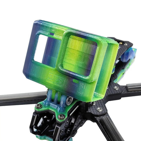 TPU Camera Mount With Adjustable Angle For FPV Freestyle Drones, 5 Inch Frame Ready, GoPro Hero 9 10 11 Compatible No Cap