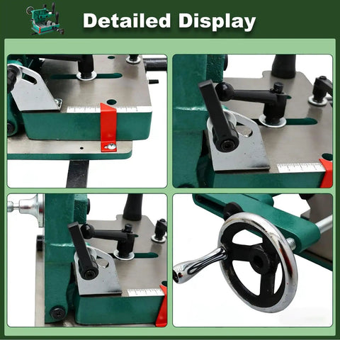 Woodworking Tenoning Machine With Adjustable Support Plate 0 To 45 Degree Tilt 82.5mm Clamp Capacity details