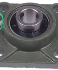 Front view of 3/4 Inch Four Bolt Flange Bearing With Set Screws UCF204-12 F4B-SC-012 SF-3/4 YCJ-3/4 NSK UCF204-12S NTN UCF204-012T