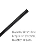 32 Inch Hollow Round Iron Balusters 50 Pack Matte Black Powder Coated Real Iron For Deck Railing Porch Stair Banister Upgrade