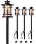 Low Voltage Pathway Lights Set, 3.4W 155LM 12V 3000K Warm Outdoor LED, Waterproof Landscape Lights for Yard Garden Driveway, 4 Pack