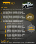 Durable Nylon Fuel Line Repair Kit fitment for 1999-2003 Chevy Silverado GMC Sierra pickups 4.8L 5.3L 6.0L 8.1L V8 models