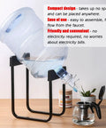 Water Dispenser Stand For 3 To 5 Gallon Bottles Heavy Duty Iron Rack With Non Leak Fast Flow Spout Valve in kitchen setup