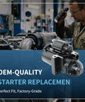Marine Starter Replacement For Mercruiser And Volvo Penta 12V 1.4KW PMGR PG260 With 11 Teeth For V6 V8 Engines mechanic inspecting engine