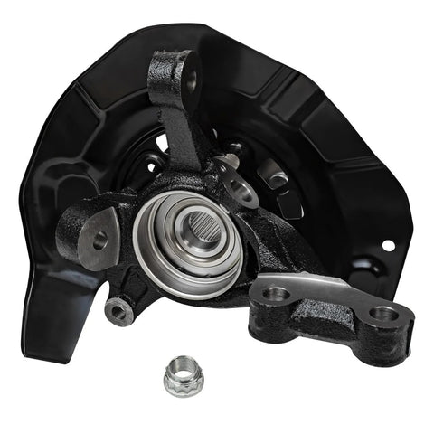 Front Two Piece Steering Knuckles and Wheel Hub Bearings Replacement Kit for Lexus RX330 RX350 RX400h and Toyota Highlander Hybrid 2004-2009 OEM-Grade