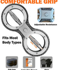 Fitarc dual-ring hand/forearm rotator trainer with knurled grip and adjustable resistance, 12 lb capacity.
