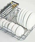 Ultra Compact Countertop Dishwasher That Knocks Out Greasy Pans And Saves Precious Counter Real Estate Quick Wash Cycle with clean plates and utensils.