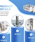 8 Inch Electric Range Burner Infinite Control Switch Replacement details with installation diagram