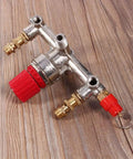 Dual Outlet Alloy Air Regulator Valve For Piston Type Compressors With V Ring Seal Fast Decompression High Precision