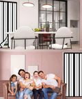Magnetic Insulated Door Curtain With Hands Free Self Closing Privacy Screen For Year Round Comfort in a family dining and living room