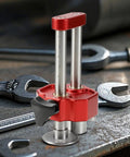 Portable Sheet Metal Edge Roller For Onsite Roofing And Fabrication Lightweight Workshop Grade Hand Roller shown on workbench