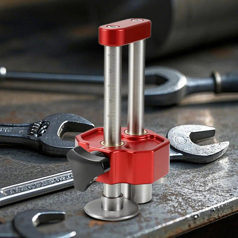 Portable Sheet Metal Edge Roller For Onsite Roofing And Fabrication Lightweight Workshop Grade Hand Roller shown on workbench
