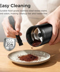 One Touch Coffee Grinder With Stainless Steel Blades For Beans Spices And Dry Grinding adjustable coarse to fine 2.3 oz
