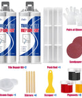 Tile Repair Kit For Porcelain And Ceramic Surfaces, Quick Fix For Scratches, Chips, Dents And Holes In Bathtubs And Shower Trays