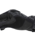 Side view of M-Pact 0.5mm High-Dexterity Covert Tactical Work Gloves With Touchscreen Capability in synthetic leather, all black, large.