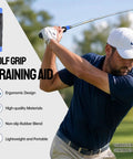 Golf Grip Trainer Right Hand With Ergonomic Design To Correct Grip Posture, Improve Accuracy And Control, Perfect Warm Up Aid For Range, Home, And Pre Round Drills, Blue, 1 Pack