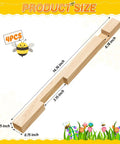 Dimensions of Four Pack Wood Beehive Entrance Reducers for Ten Frame Beehives Easy Install Protectors for Beekeeping Supplies