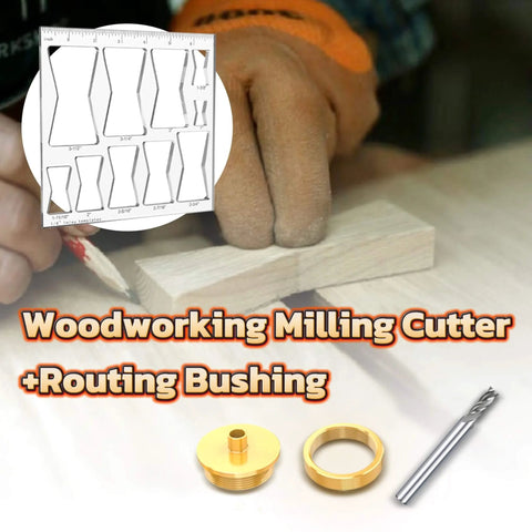 10 In 1 Router Template Set For Woodworking With Butterfly Inlay And Bowtie Jig Kit, Premium One Quarter Inch Thick Clear Acrylic