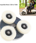 Electric Motor Gear Clutch Kit With 36T Planetary Nylon Gears And 88mm Clutch, suitable for 500W to 750W motors, white gear set